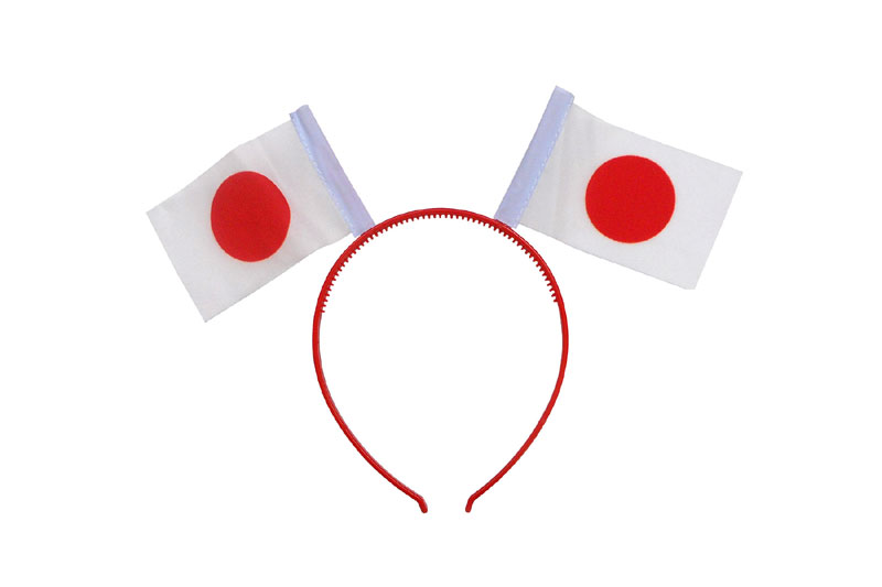 日本応援  ワールドカップ スポーツイベント 日本代表 応援グッズ 日の丸 カチューシャ